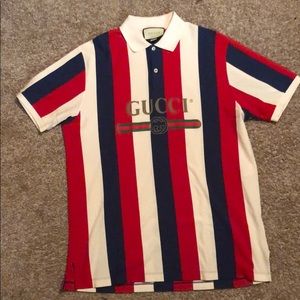 Gucci stripe polo shirt